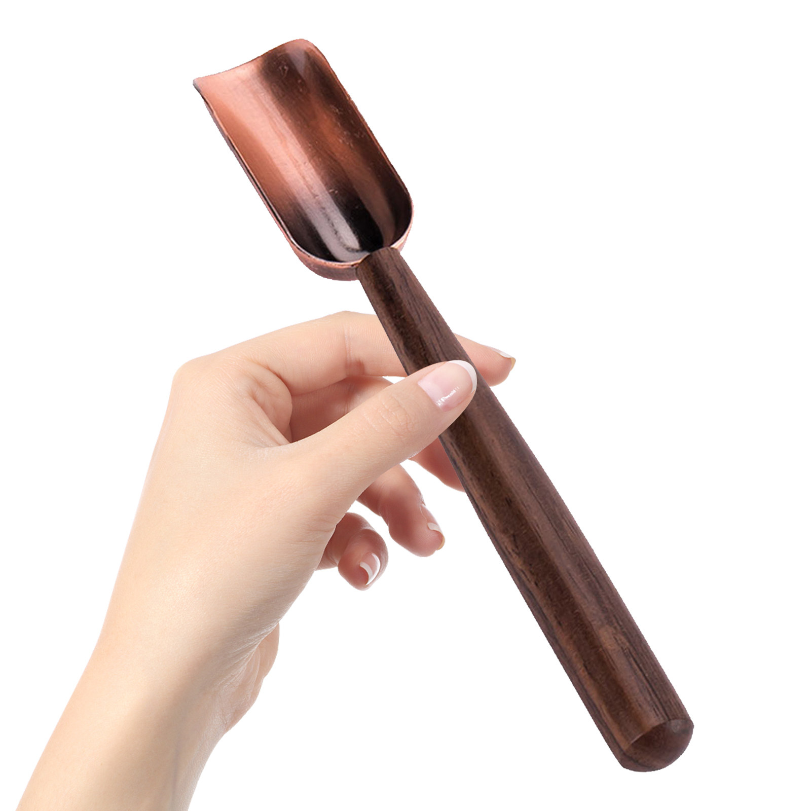 Vintage Long Handle Wooden Tea - Coffee Tea And Sugar Set review and price