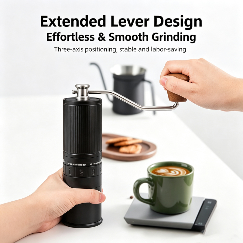 Hand-Crank Coffee Grinder, Pou - Burr Hand Grinder review and price
