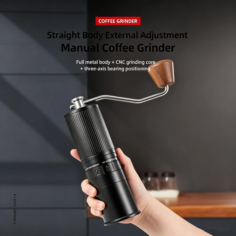 Hand-Crank Coffee Grinder, Pou - Burr Hand Grinder review and price