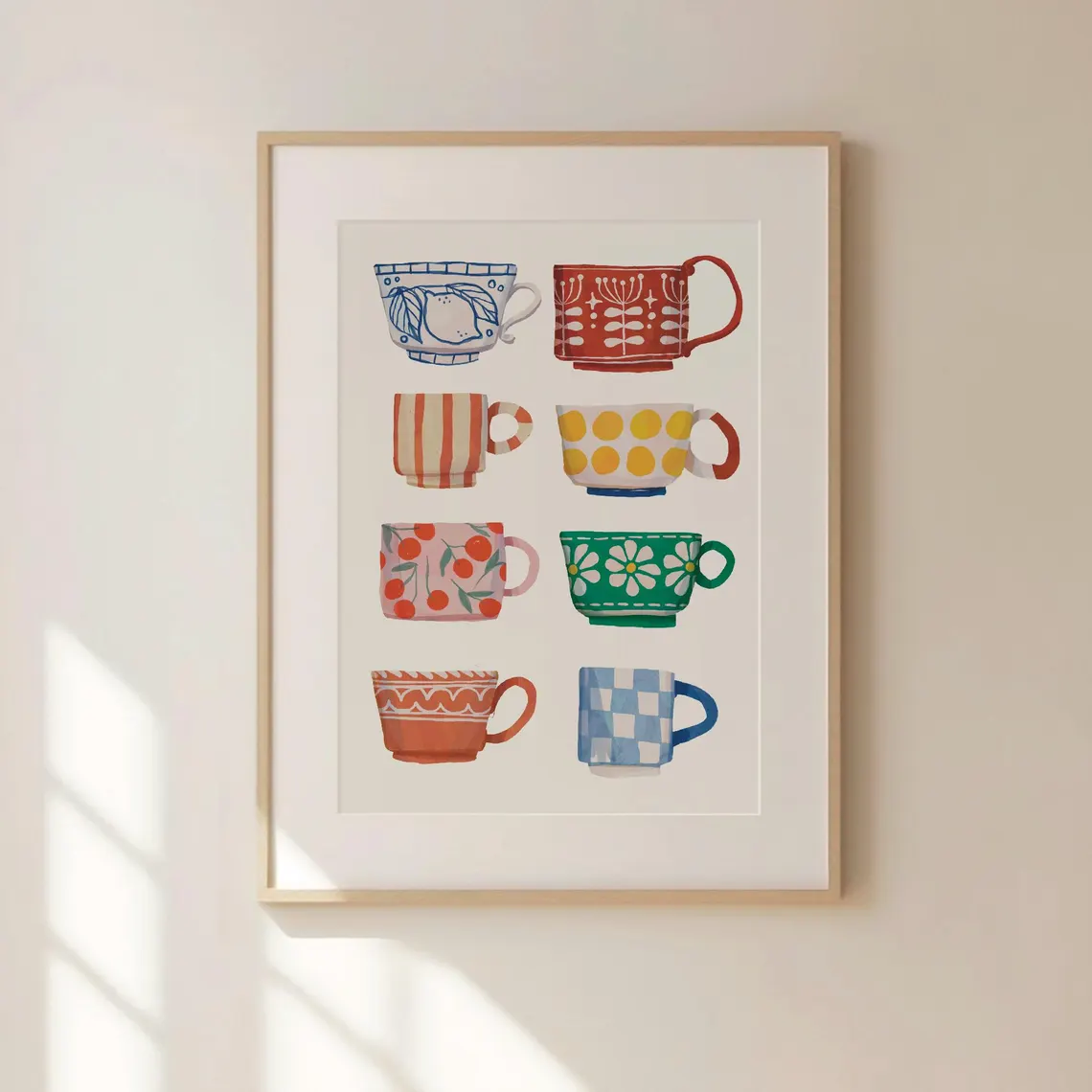 Tea Cup Print, Breakfast poste - Xbloom Coffee Tea review and price