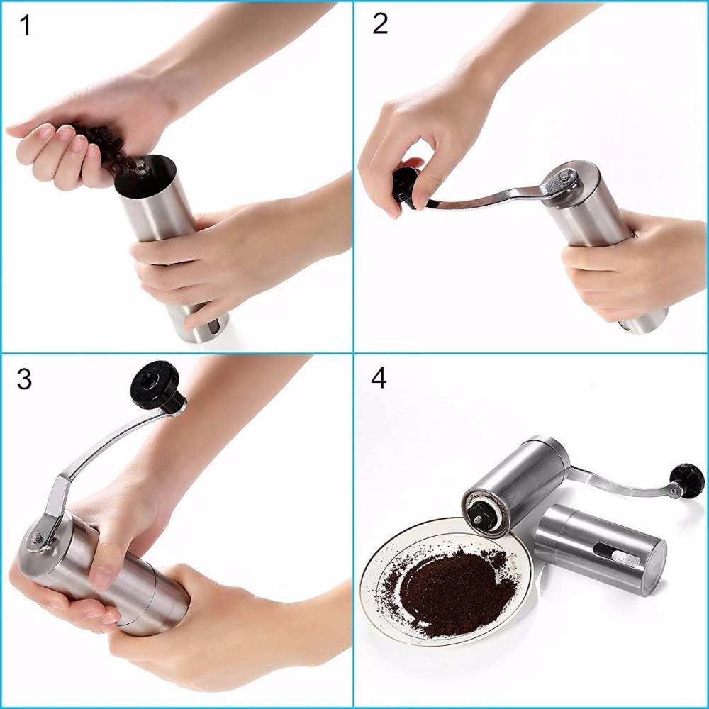 Mini Coffee Grinder Stainless  - Burr Hand Grinder review and price