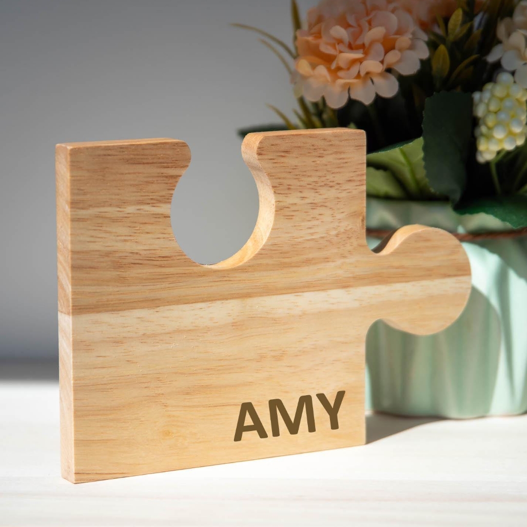 Custom 6pcs Engraved Wooden Pu - Coffee Tea Name review and price