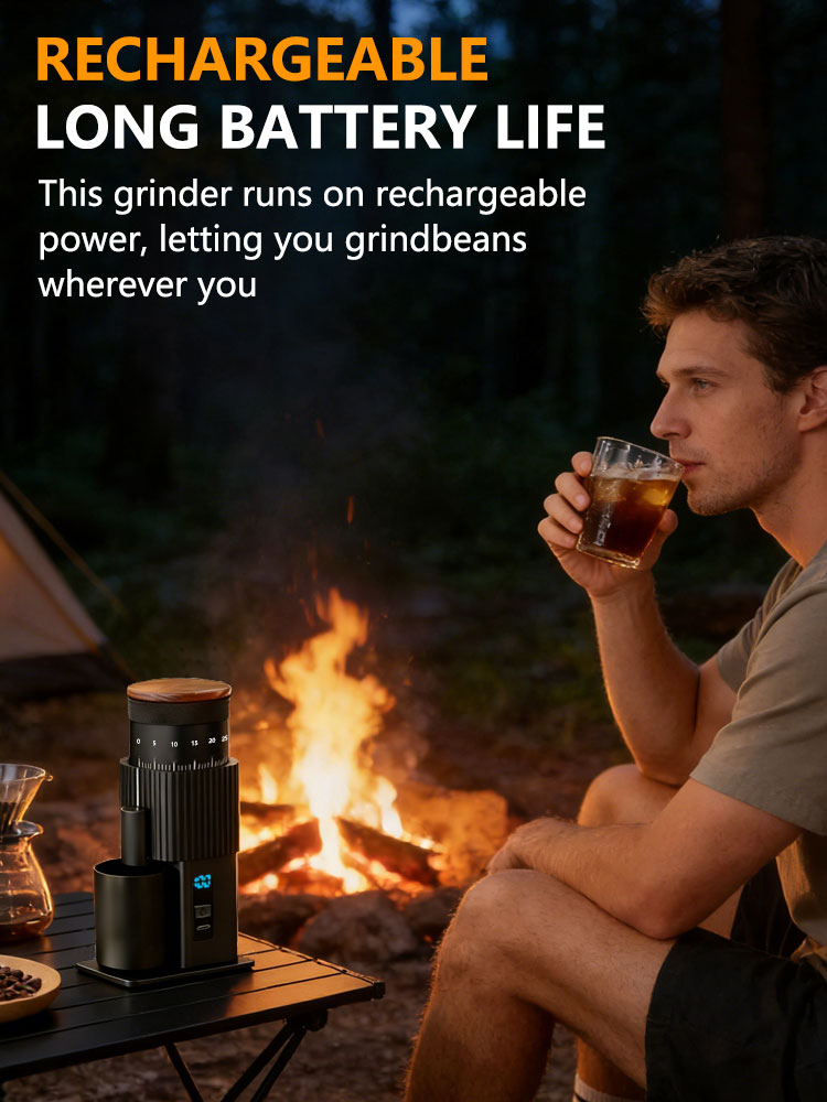 Portable Electric Coffee Grind - Burr Hand Grinder review and price