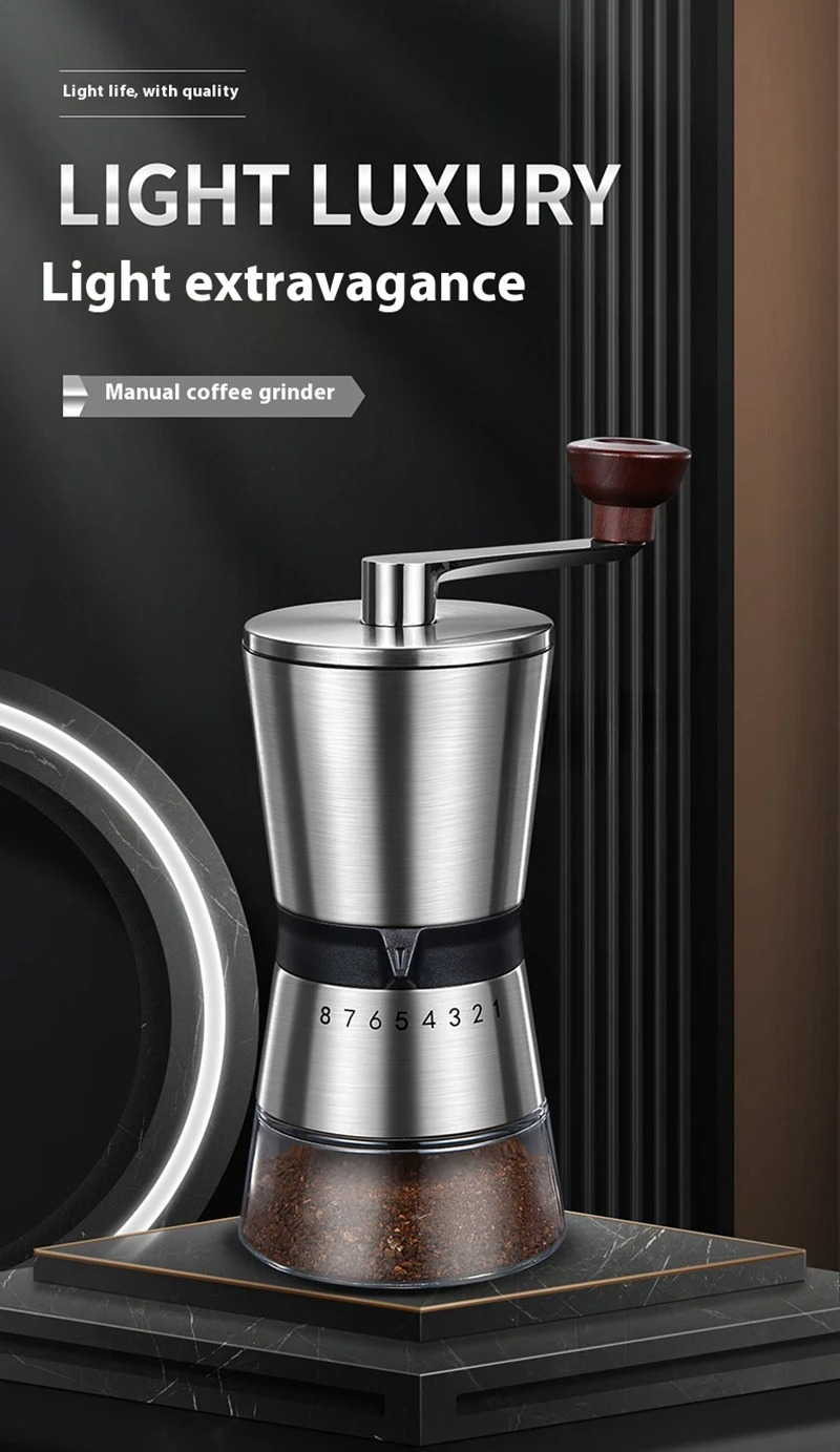 Adjustable Home Portable Coffe - Burr Hand Grinder review and price