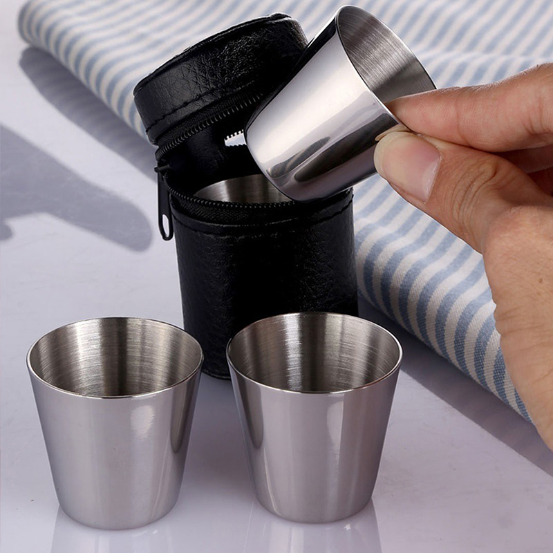4/6Pcs Stainless Steel Cups Mi - Coffee Tea And Sugar Set review and price