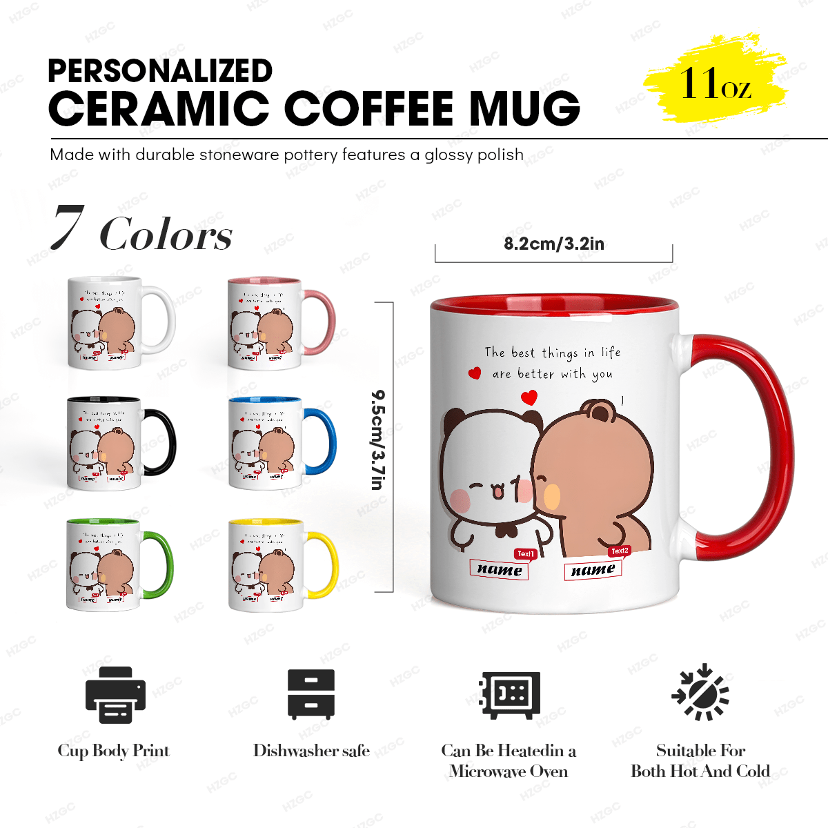1 11-Ounce Custom Name Ceramic - Coffee Tea Name review and price