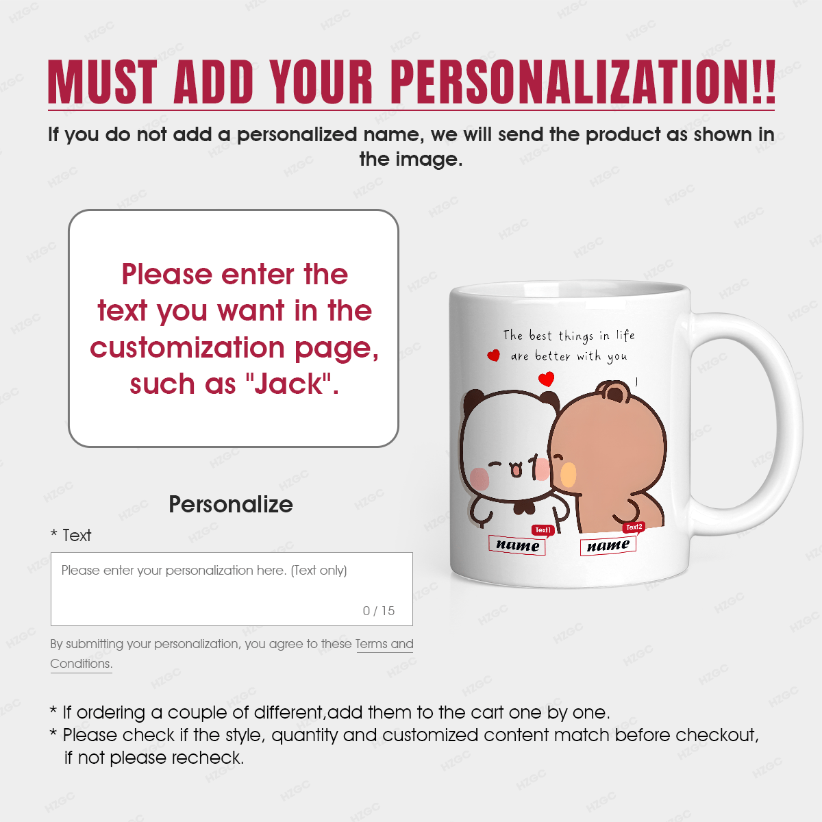 1 11-Ounce Custom Name Ceramic - Coffee Tea Name review and price