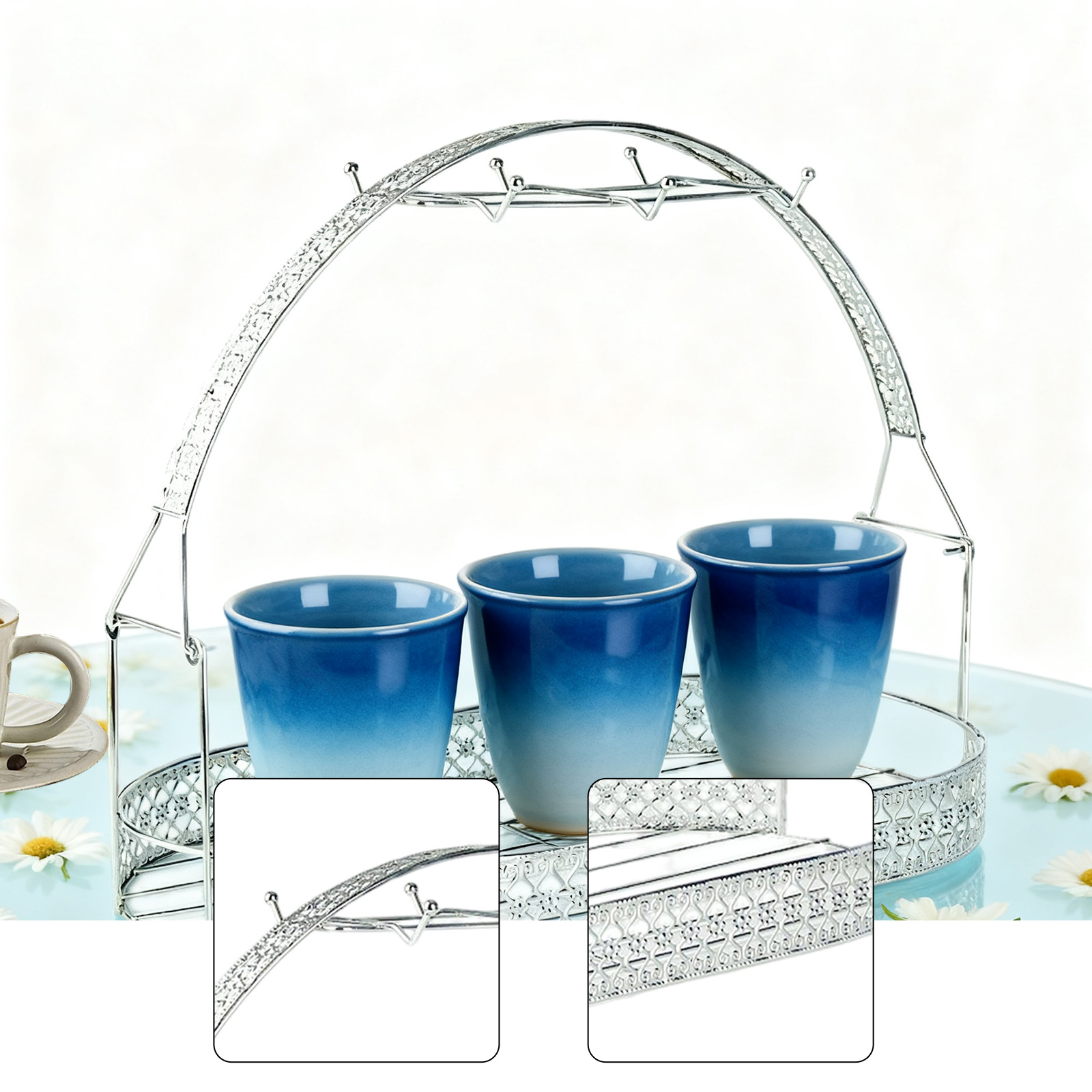 Creative Mug Rack Coffee Cup H - Coffee Tea And Sugar Set review and price