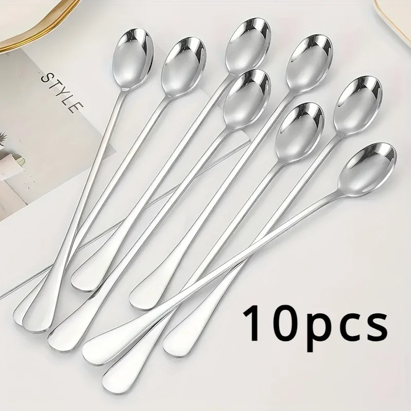 Stainless Steel 1/10pcs Long H - Coffee Tea And Sugar Set review and price