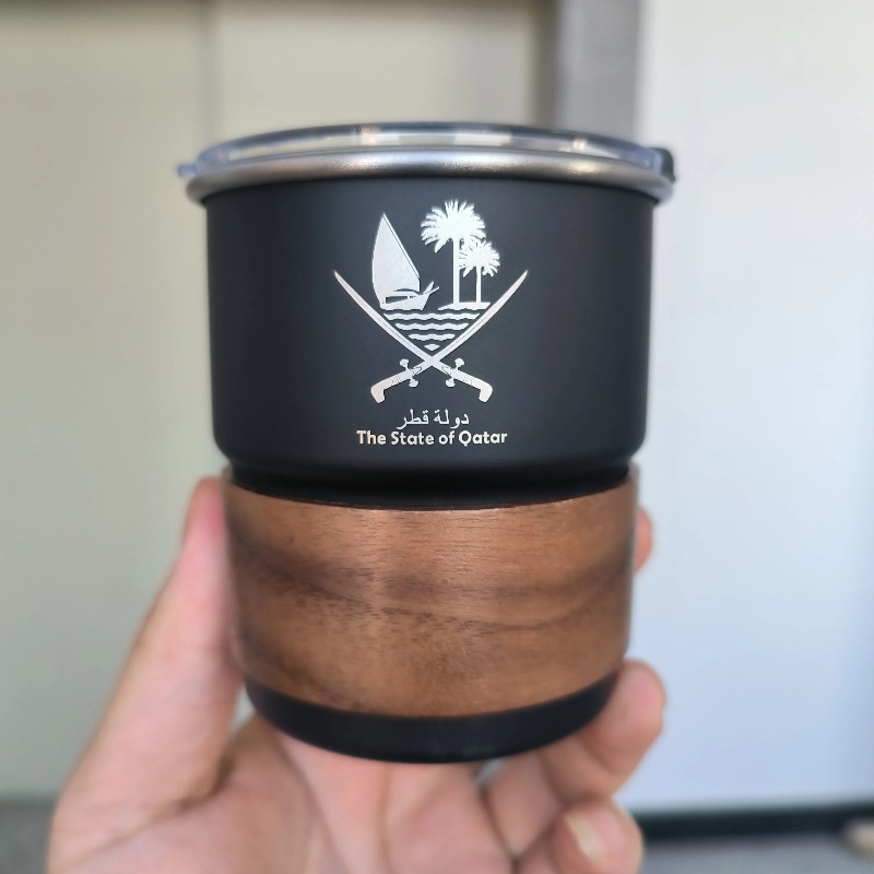 1 pcs The State of Qatar Logo  - Coffee Tea Name review and price