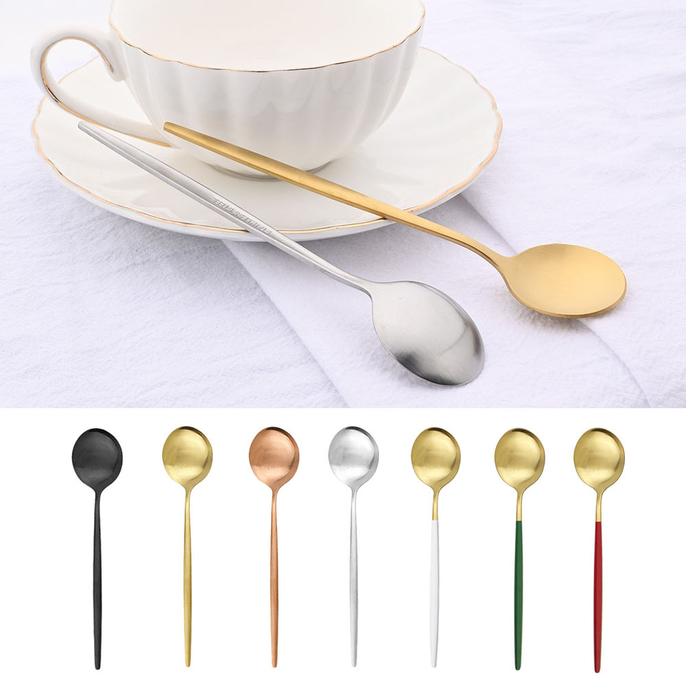 6Pcs Small Matte Spoon Tea Cof - Coffee Tea And Sugar Set review and price