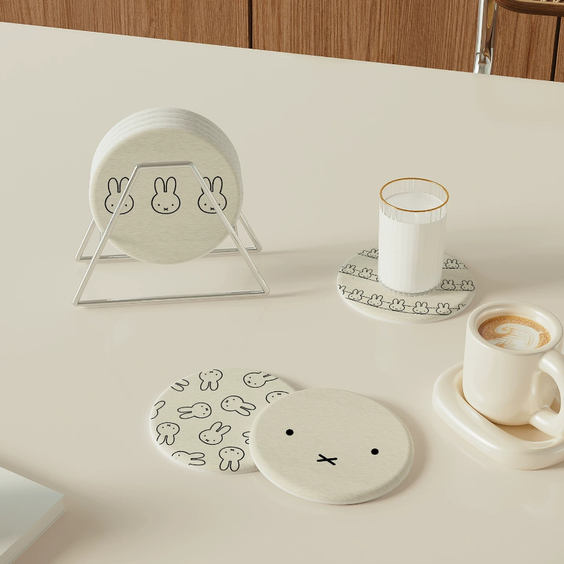 Miffy Kawaii Anime Coasters Cu - Xbloom Coffee Tea review and price