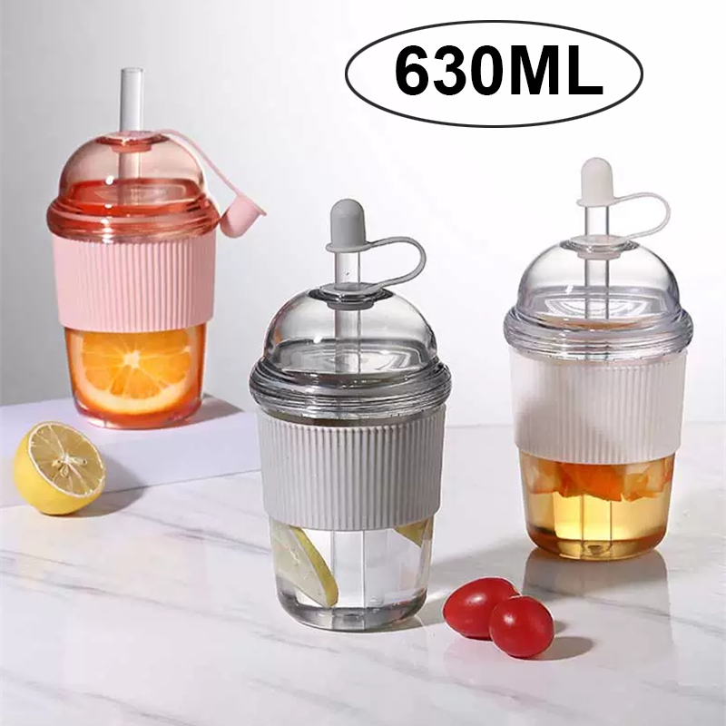 630ML Straw Cup with Lid and S - Xbloom Coffee Tea review and price